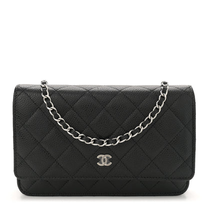 Chanel Caviar Quilted Wallet on Chain WOC Black 1 of 11