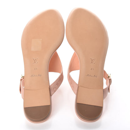 Louis Vuitton Blush Flat Thong Sandals 41 Rose Clair 5 of 9
