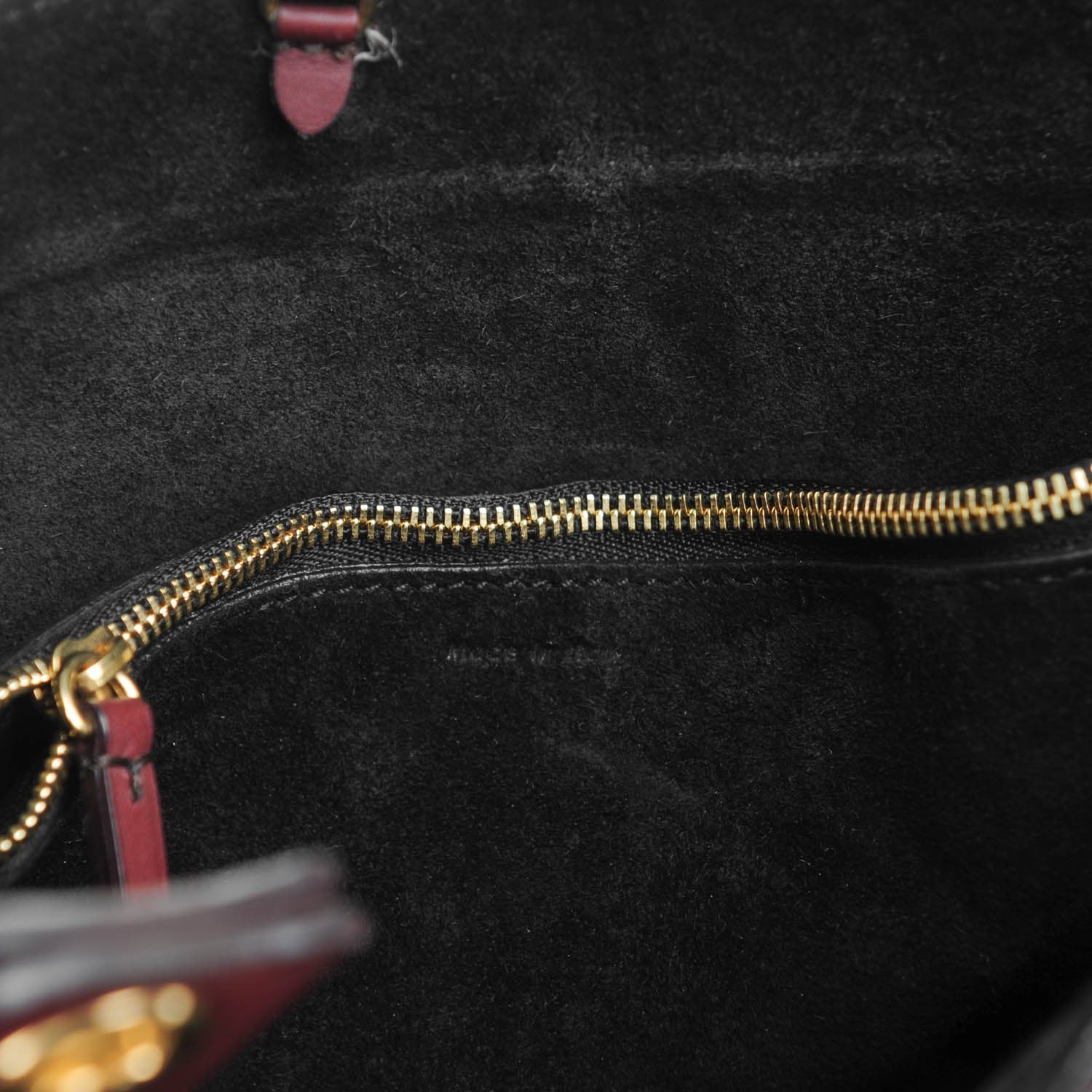 Celine Natural Calfskin Small Hobo Burgundy 6 of 7