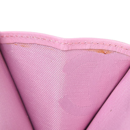 Chanel Calfskin Quilted Cambon Bi-Fold Wallet Pink Black 13 of 14