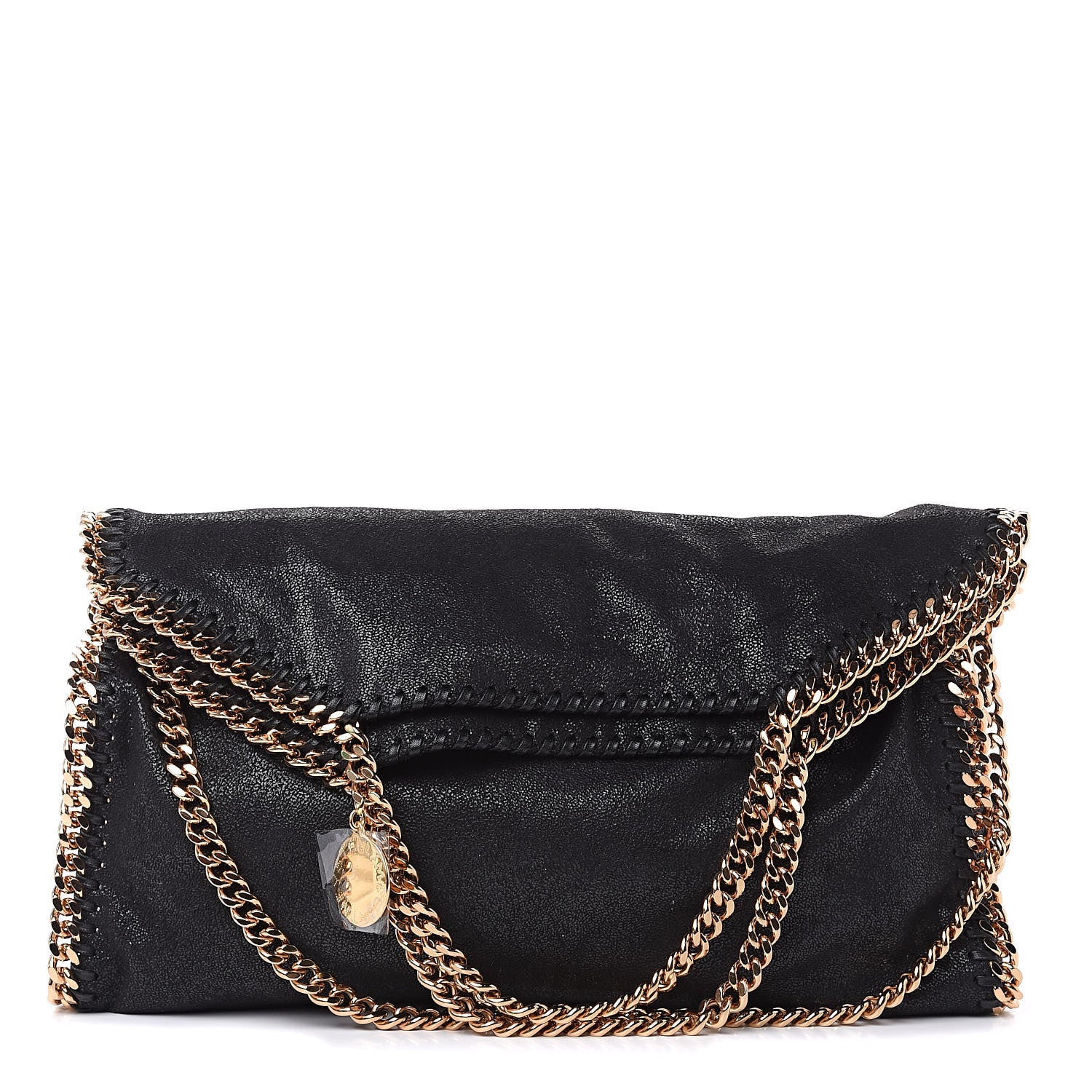 Stella McCartney Shaggy Deer Falabella Fold Over Tote Black 1 of 9