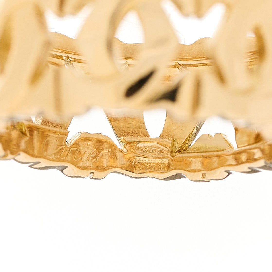 Cartier 18K Yellow Gold C De Cartier Ring 50 5.25 4 of 4