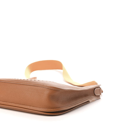 Hermes Taurillon Clemence Evelyne II PM Gold 8 of 9