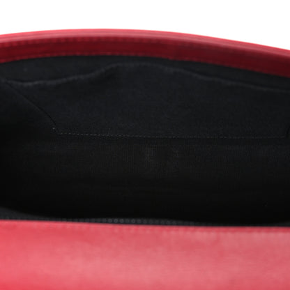Chanel Patent Calfskin New Medium Plexiglass Boy Flap Red 5 of 10