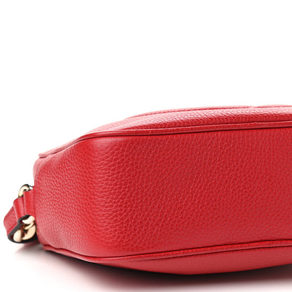 Gucci Pebbled Calfskin Small Soho Disco Bag Tabasco Red 8 of 9