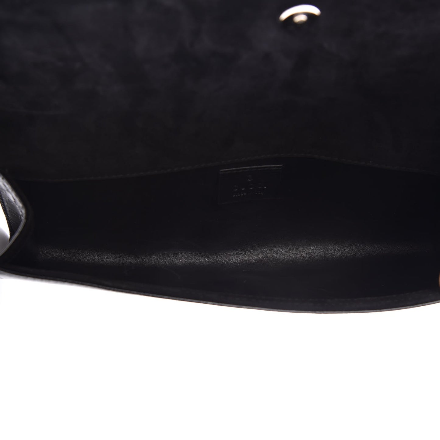 Patent Microguccissima Small Broadway Clutch Black