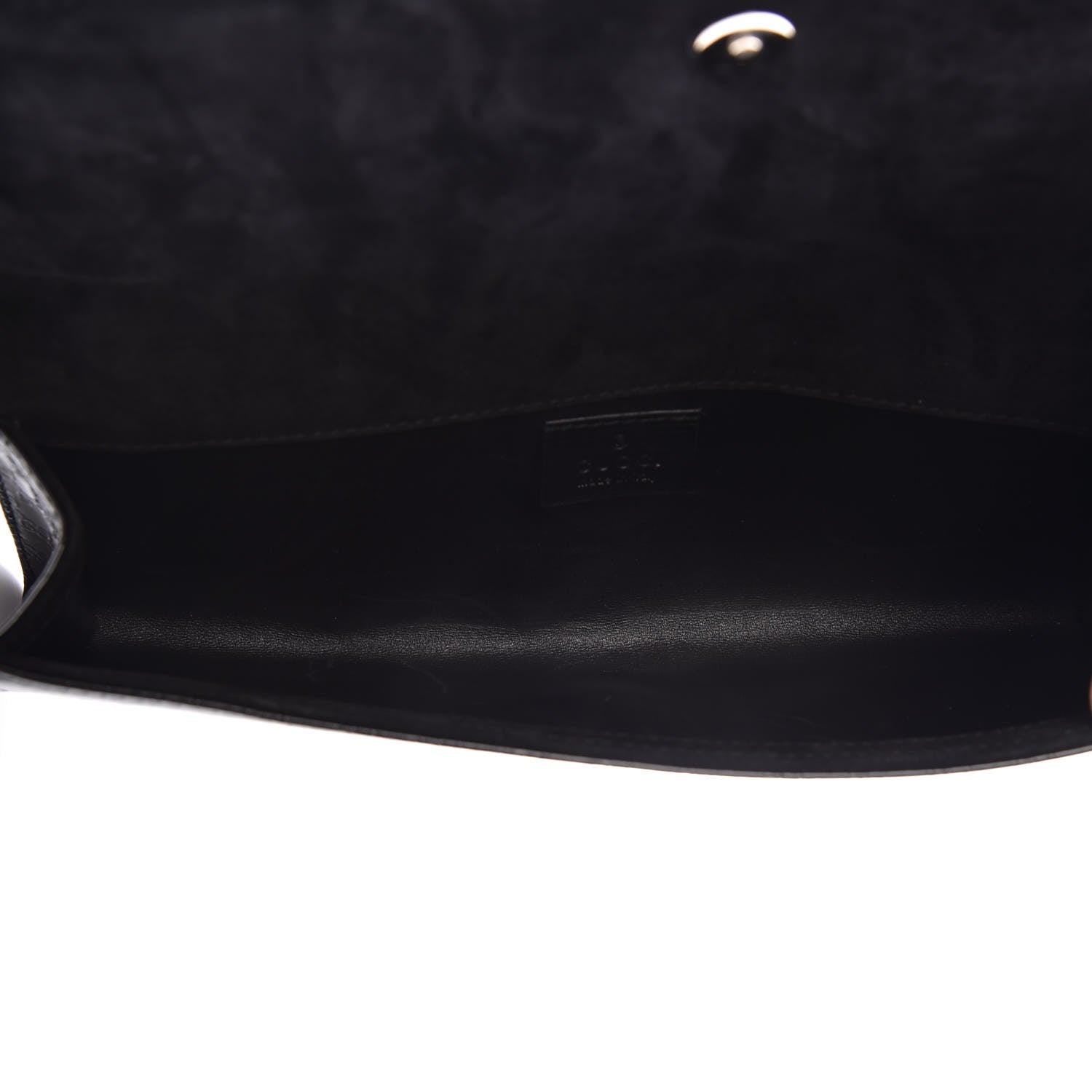 Gucci Patent Microguccissima Small Broadway Clutch Black 5 of 10