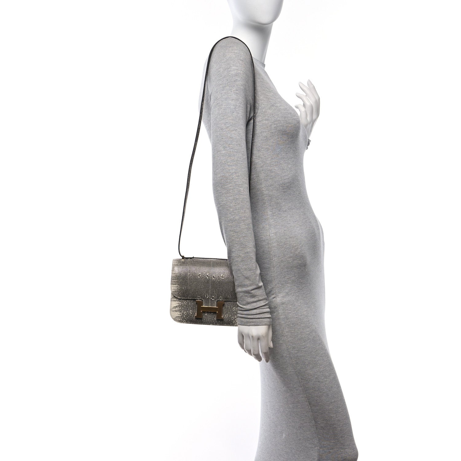 Hermes Lizard Constance 18 Ombre 2 of 13