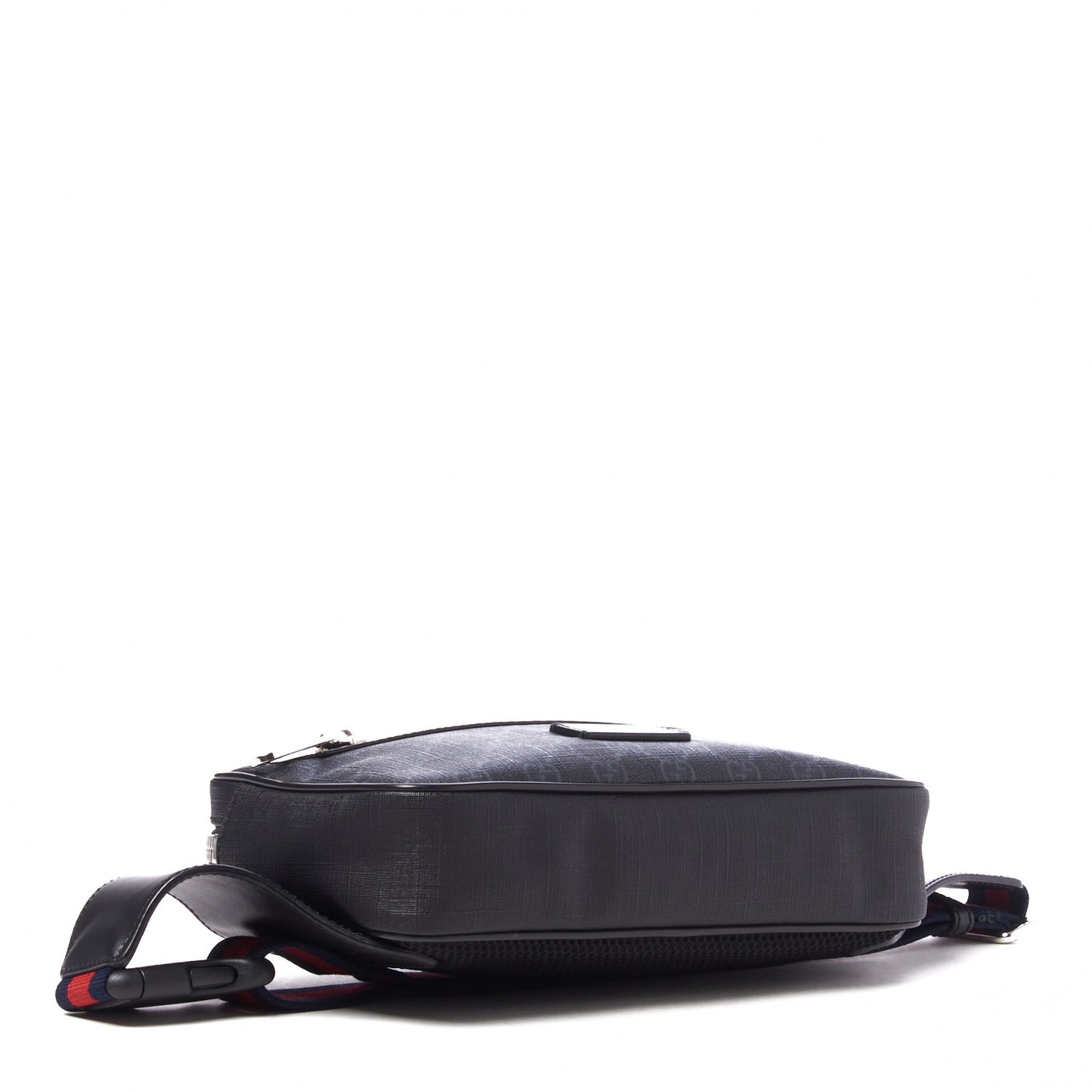 Soft GG Supreme Monogram Web Belt Bag Black Grey