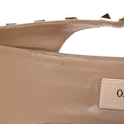 Valentino Garavani Nappa Rockstud Slingback Flats 37.5 Poudre 10 of 10
