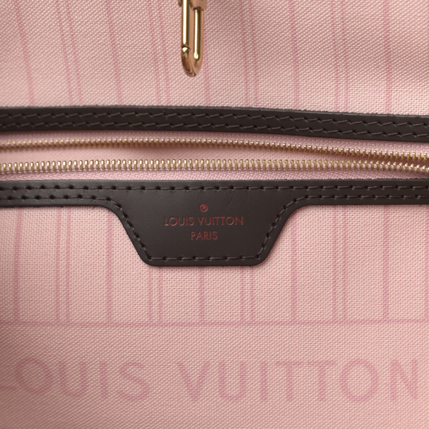 Louis Vuitton Damier Ebene Neo Neverfull MM Rose Ballerine 7 of 10