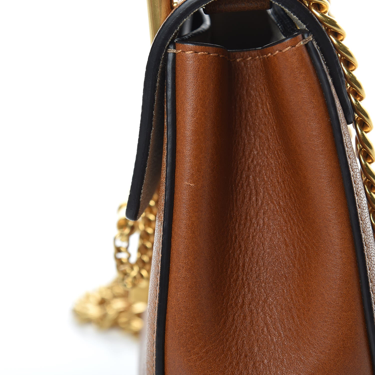 Chloe Grained Lambskin Mini Drew Shoulder Bag Caramel 8 of 10