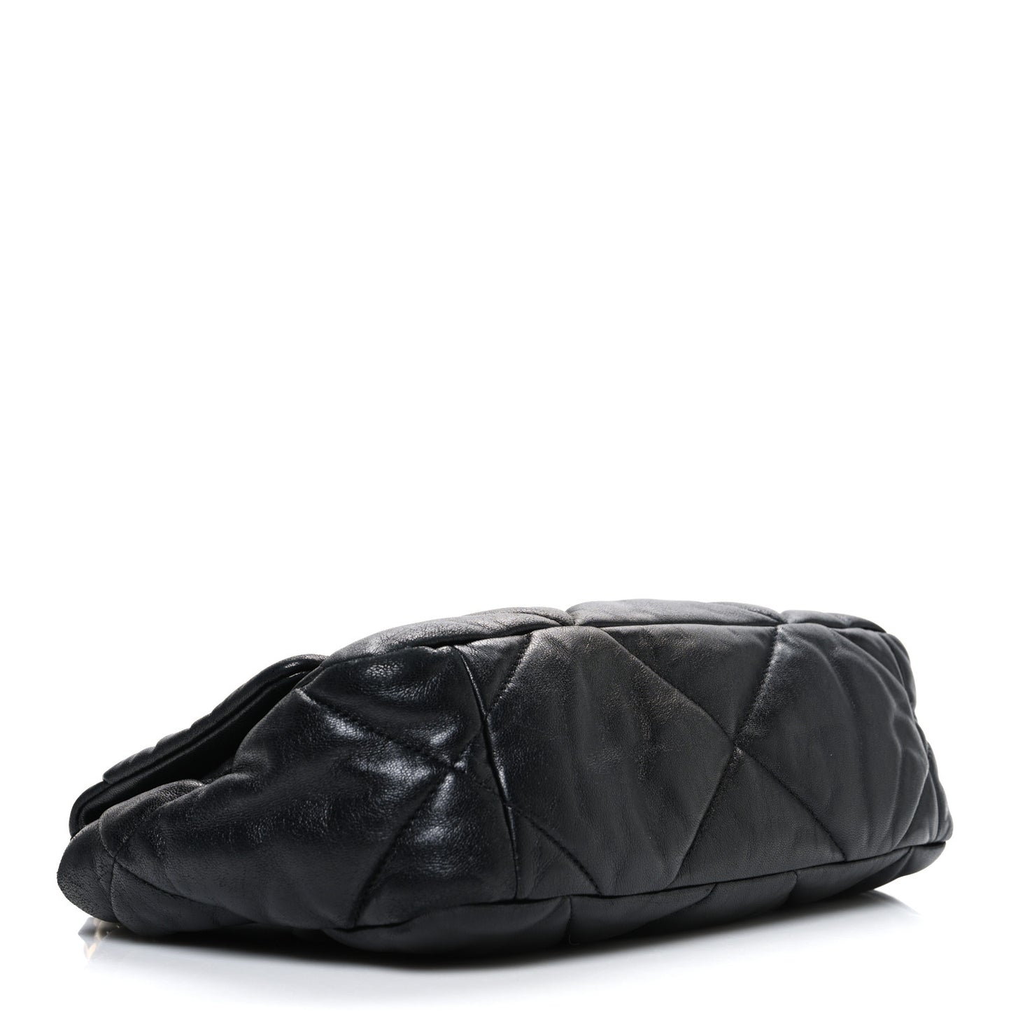 Lambskin Quilted Medium Chanel 19 Flap Black
