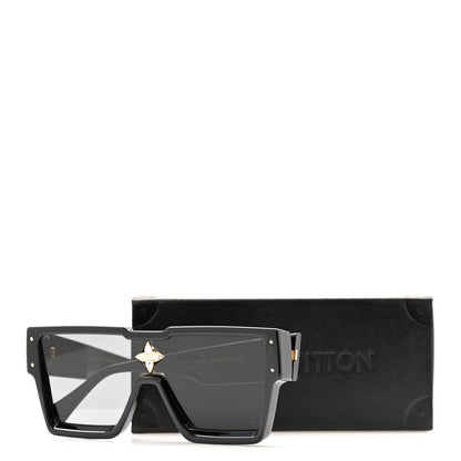 Louis Vuitton Acetate Swarovski Crystal Cyclone Sunglasses Z1578E Black 16 of 16