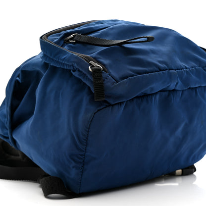 Prada Tessuto Nylon Montagna Small Single Buckle Backpack Blue 9 of 12