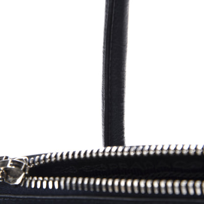 Prada Glace Calf Small Twin Pocket Tote Black 10 of 14