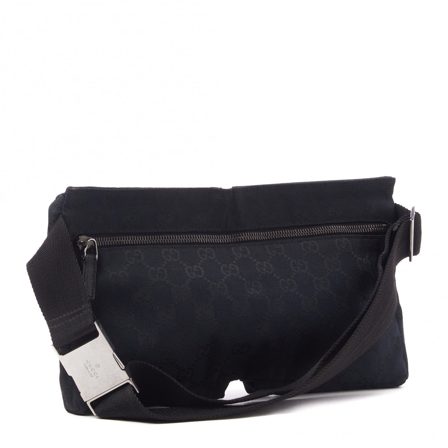 Gucci GG Monogram Double Pocket Belt Bag Black 3 of 11