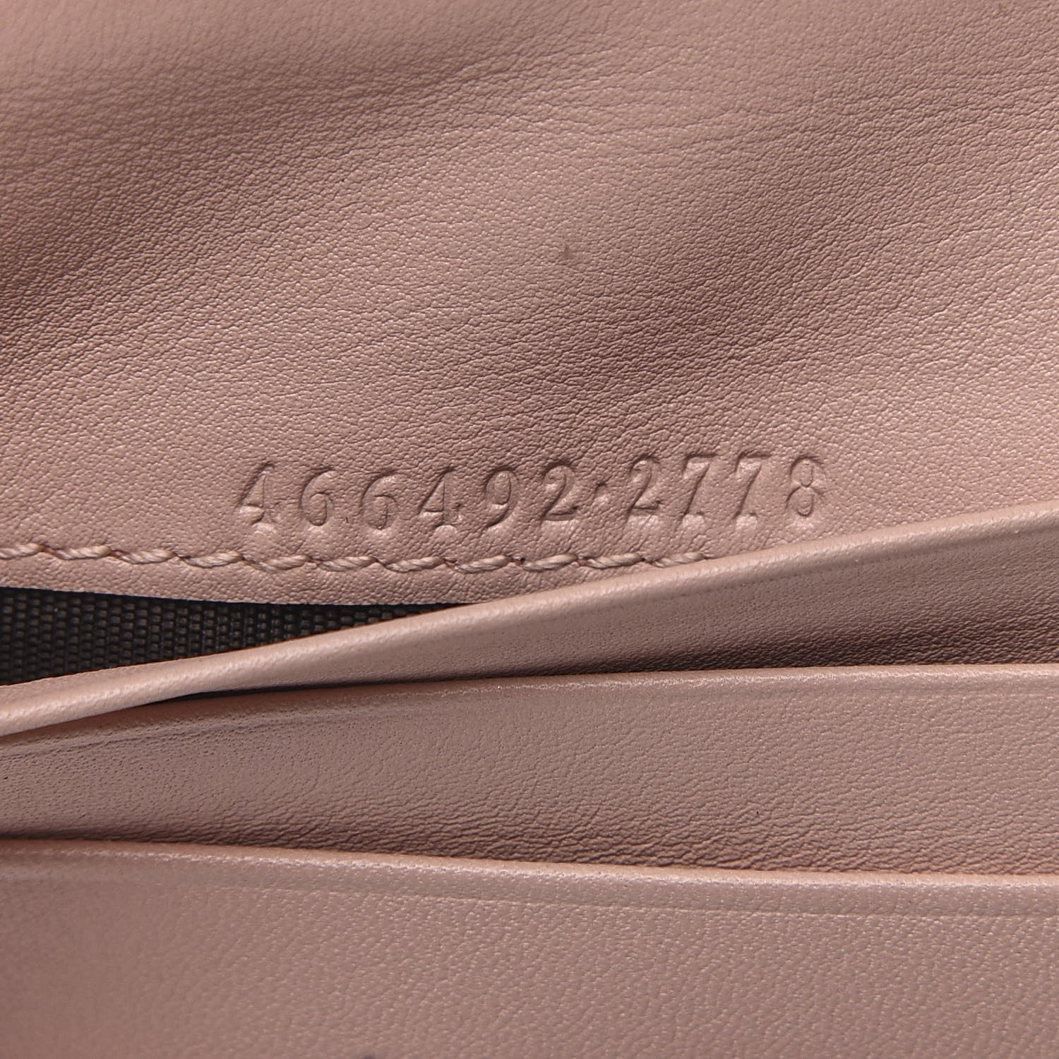 Gucci Calfskin Matelasse GG Marmont Card Case Wallet Perfect Pink 5 of 9