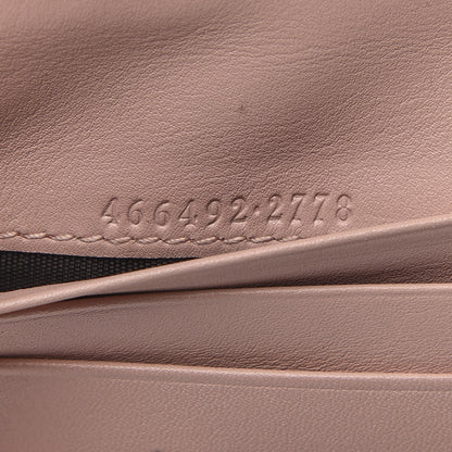 Gucci Calfskin Matelasse GG Marmont Card Case Wallet Perfect Pink 5 of 9