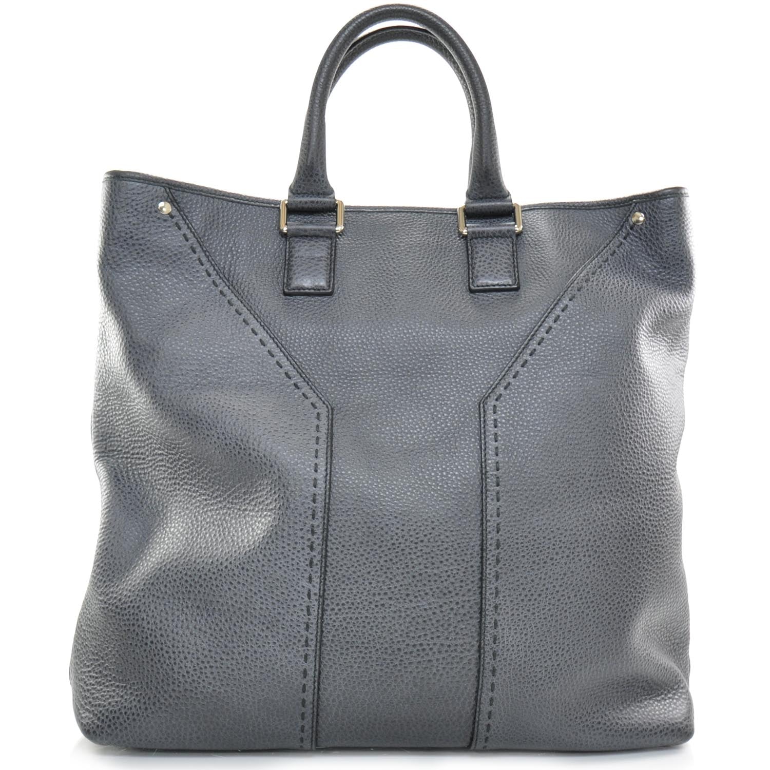 Saint Laurent Leather Shopping Tote 4 of 10