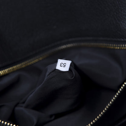 Miu Miu Goatskin Madras Top Handle Tote Black 11 of 12