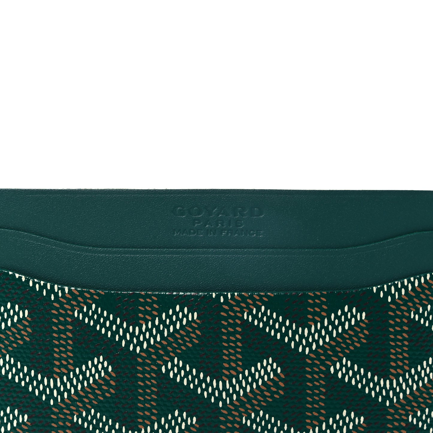 Goyardine Saint Sulpice Card Holder Green