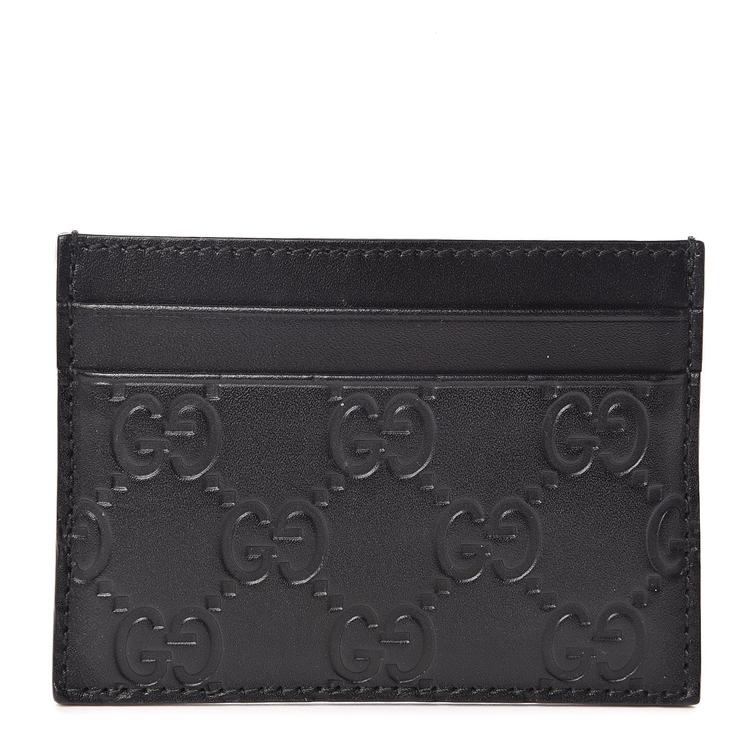 Gucci Guccissima Card Holder Black 1 of 7