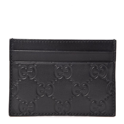 Gucci Guccissima Card Holder Black 1 of 7
