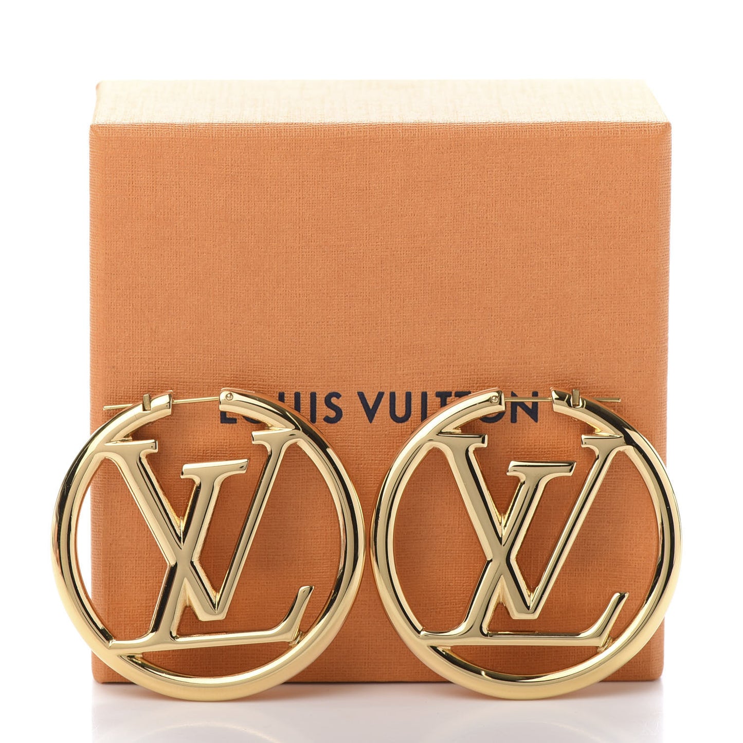 Metal Louise Hoop Earrings Gold