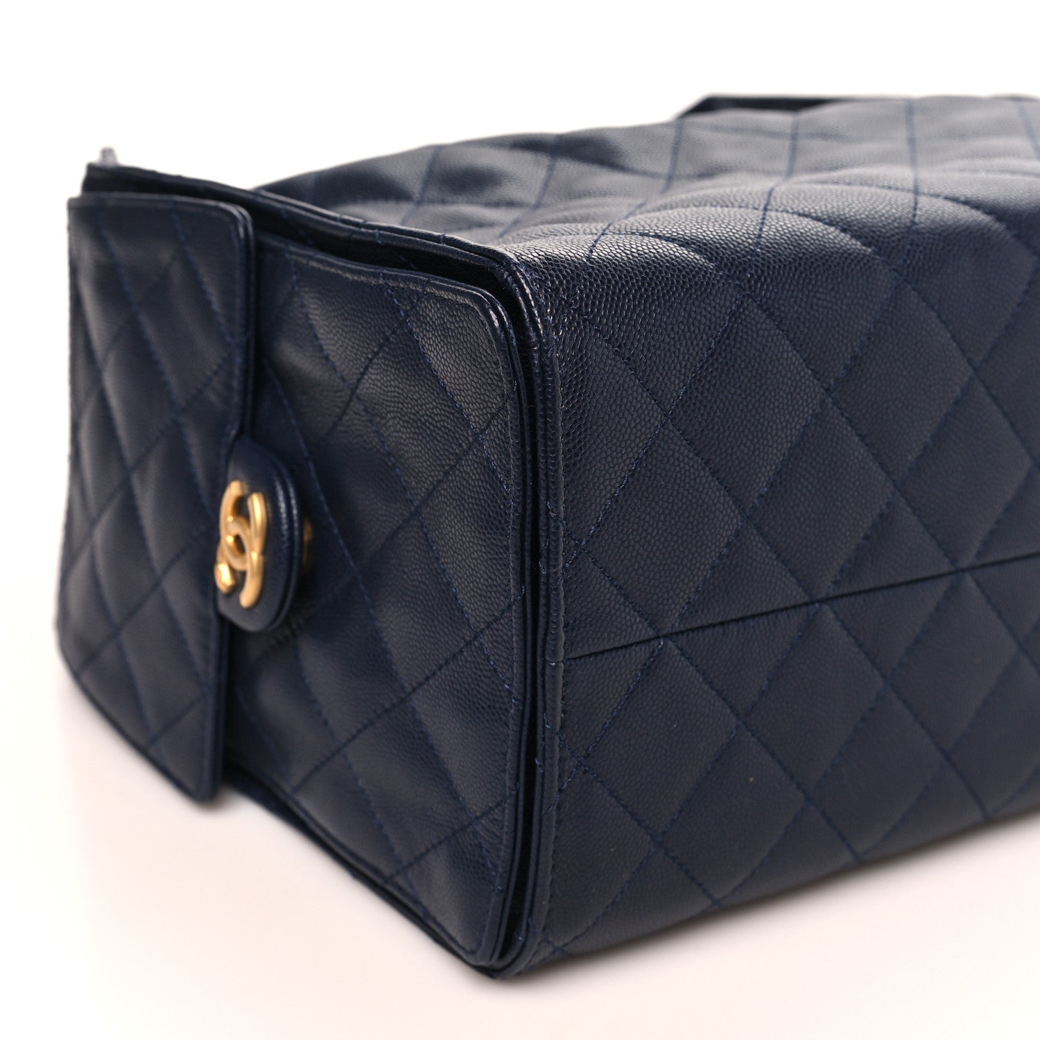 Chanel Caviar Quilted Medium Chanel 25 Handbag Dark Navy 9 of 10