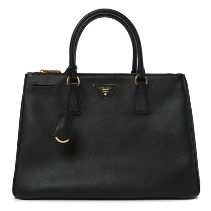 Prada Saffiano Lux Medium Galleria Double Zip Tote Black 1 of 9