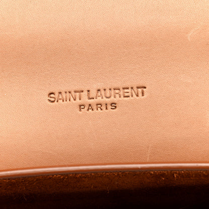 Saint Laurent Smooth Vintage Calfskin Small Kaia Satchel Brown Gold 6 of 10