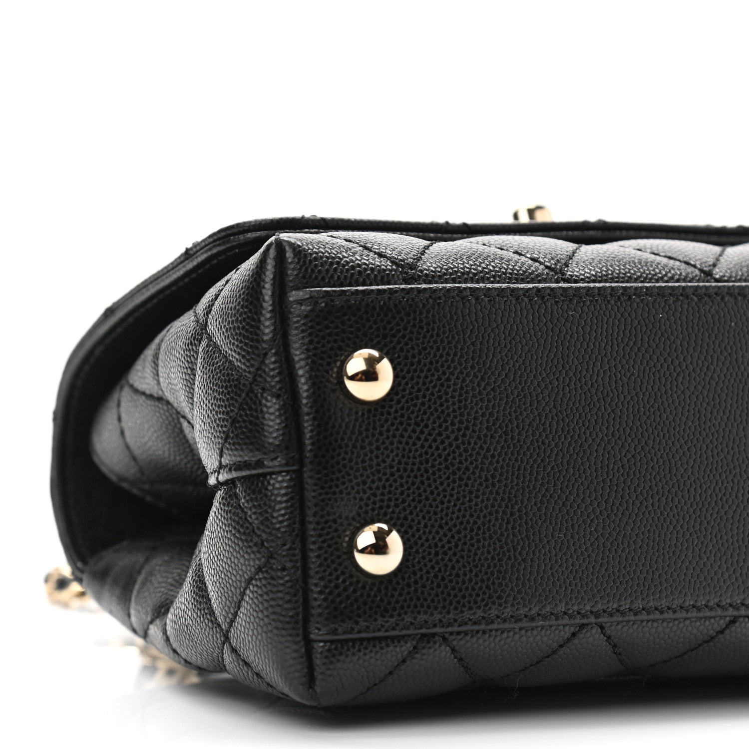 Chanel Caviar Quilted Extra Mini Coco Handle Flap Black 9 of 11