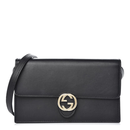 Gucci Calfskin Icon Wallet Black 1 of 7