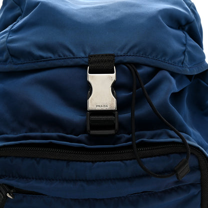 Prada Tessuto Nylon Montagna Small Single Buckle Backpack Blue 8 of 12