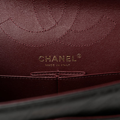 Chanel Aged Calfskin Chevron Quilted 2.55 Reissue 226 Flap Black 6 of 10