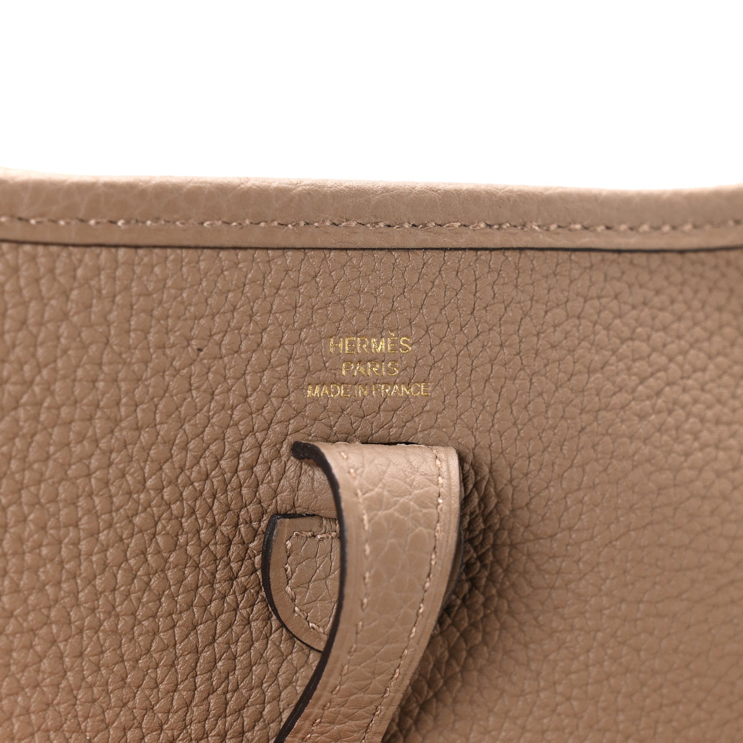 Hermes Taurillon Clemence Evelyne TPM Beige De Weimar Gris Etain 5 of 10