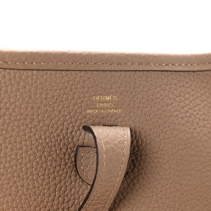 Hermes Taurillon Clemence Evelyne TPM Beige De Weimar Gris Etain 5 of 10