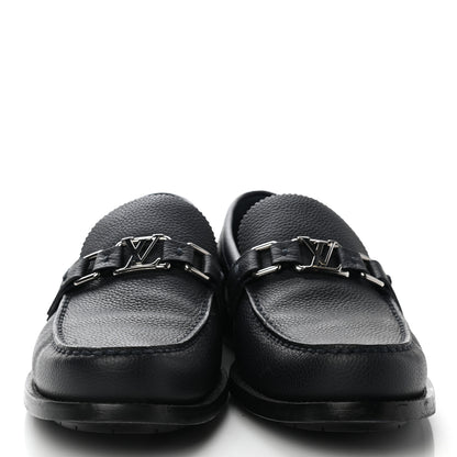 Louis Vuitton Calfskin Mens Major Loafers 7 Navy Blue 2 of 9
