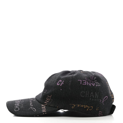 Chanel Denim Mood Cap Hat Black 4 of 8