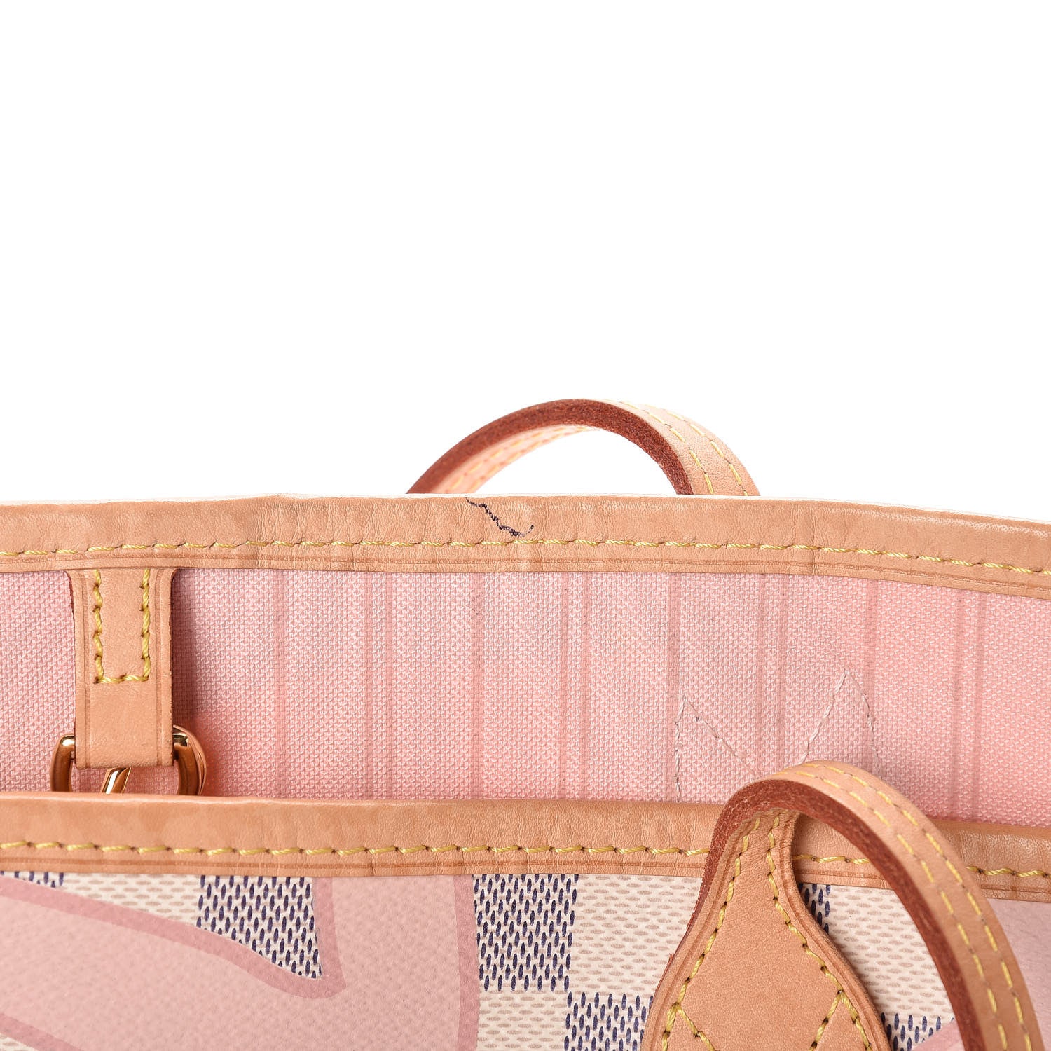 Louis Vuitton Damier Azur Tahitienne Neverfull MM 10 of 18