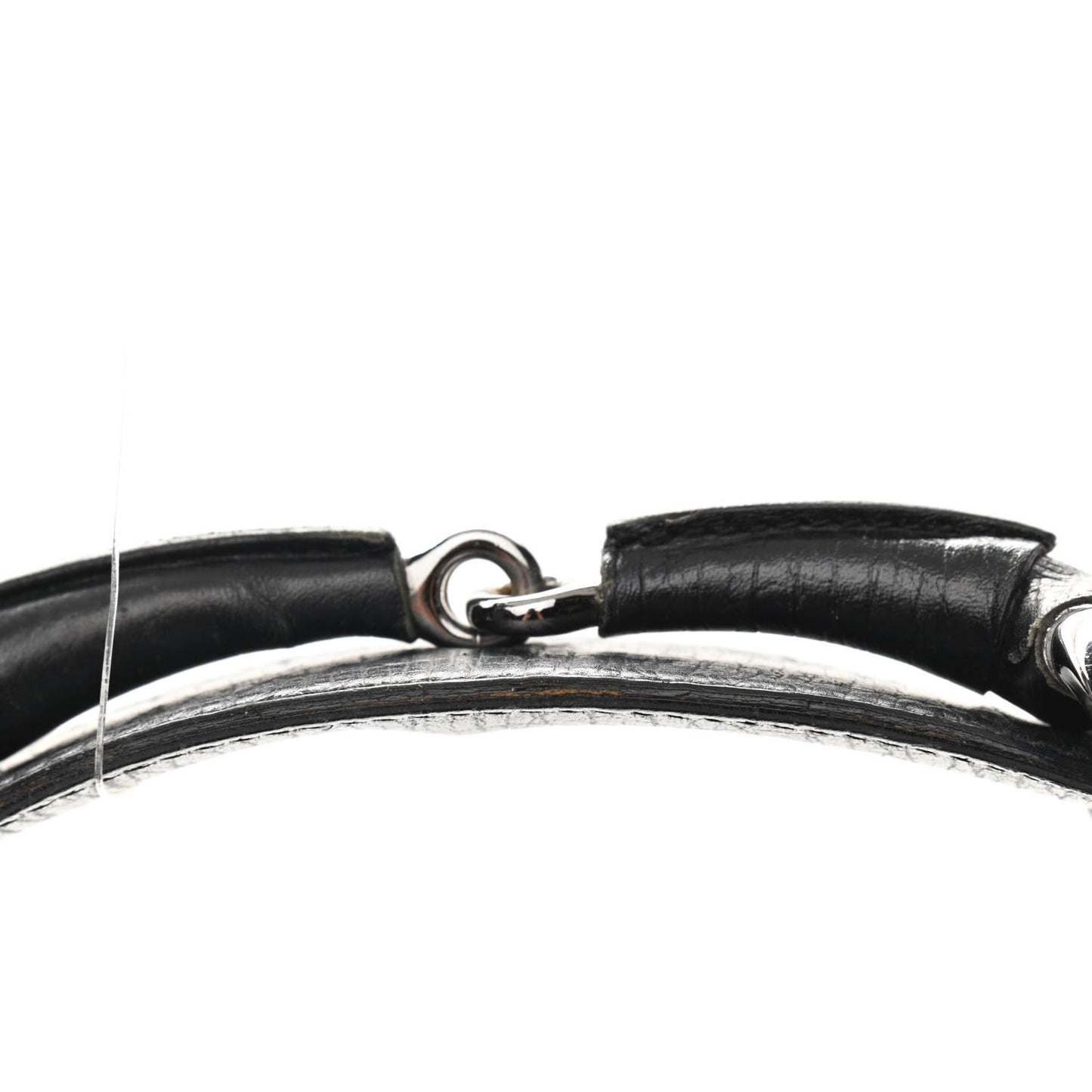Monogram Medium Horsebit Chain Hobo Black