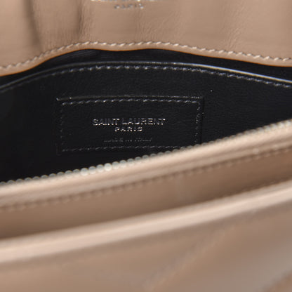 Saint Laurent Calfskin Y Quilted Monogram Small Loulou Chain Satchel Dark Beige 8 of 9