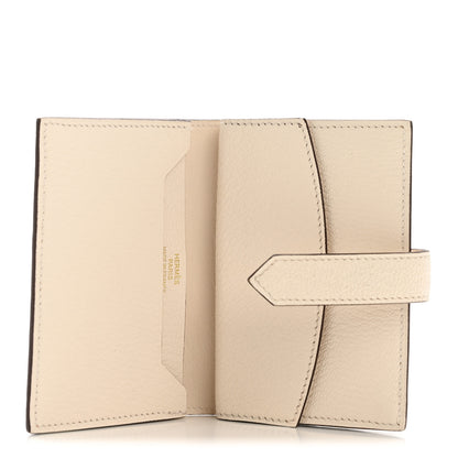 Hermes Chevre Mysore Mini Bearn Wallet Nata 5 of 12