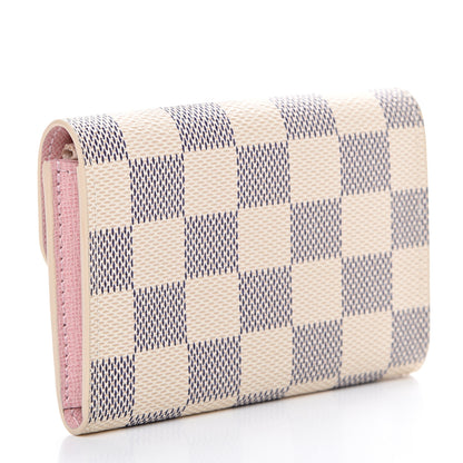 Louis Vuitton Damier Azur Rosalie Coin Purse Rose Ballerine 2 of 7