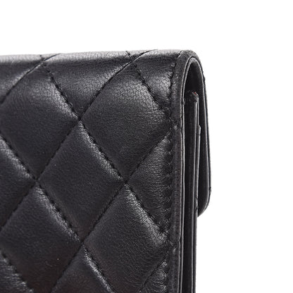Chanel Lambskin Quilted Flap Card Holder Black 11 of 12