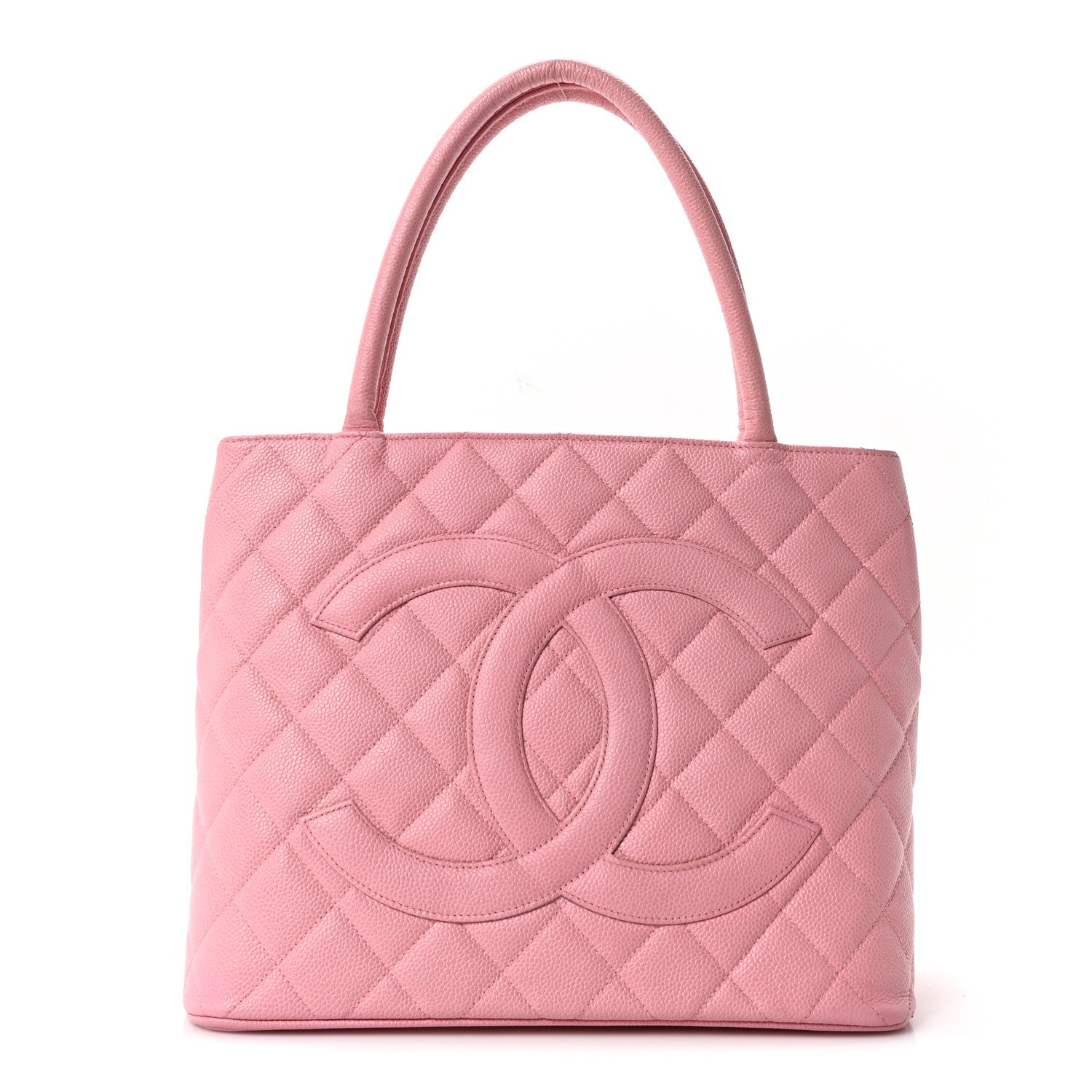 Chanel Caviar Medallion CC Tote Light Pink 1 of 11