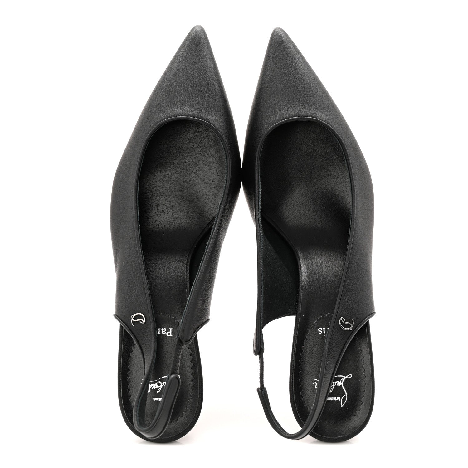 Christian Louboutin Nappa Sporty Kate Slingback 55 Pumps 39.5 Black 2 of 9