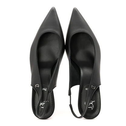 Christian Louboutin Nappa Sporty Kate Slingback 55 Pumps 39.5 Black 2 of 9