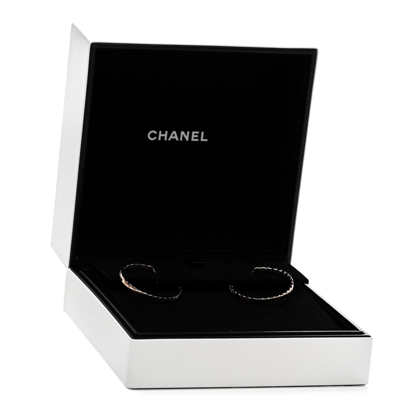 18K Beige Gold Large Coco Crush Hoop Earrings
